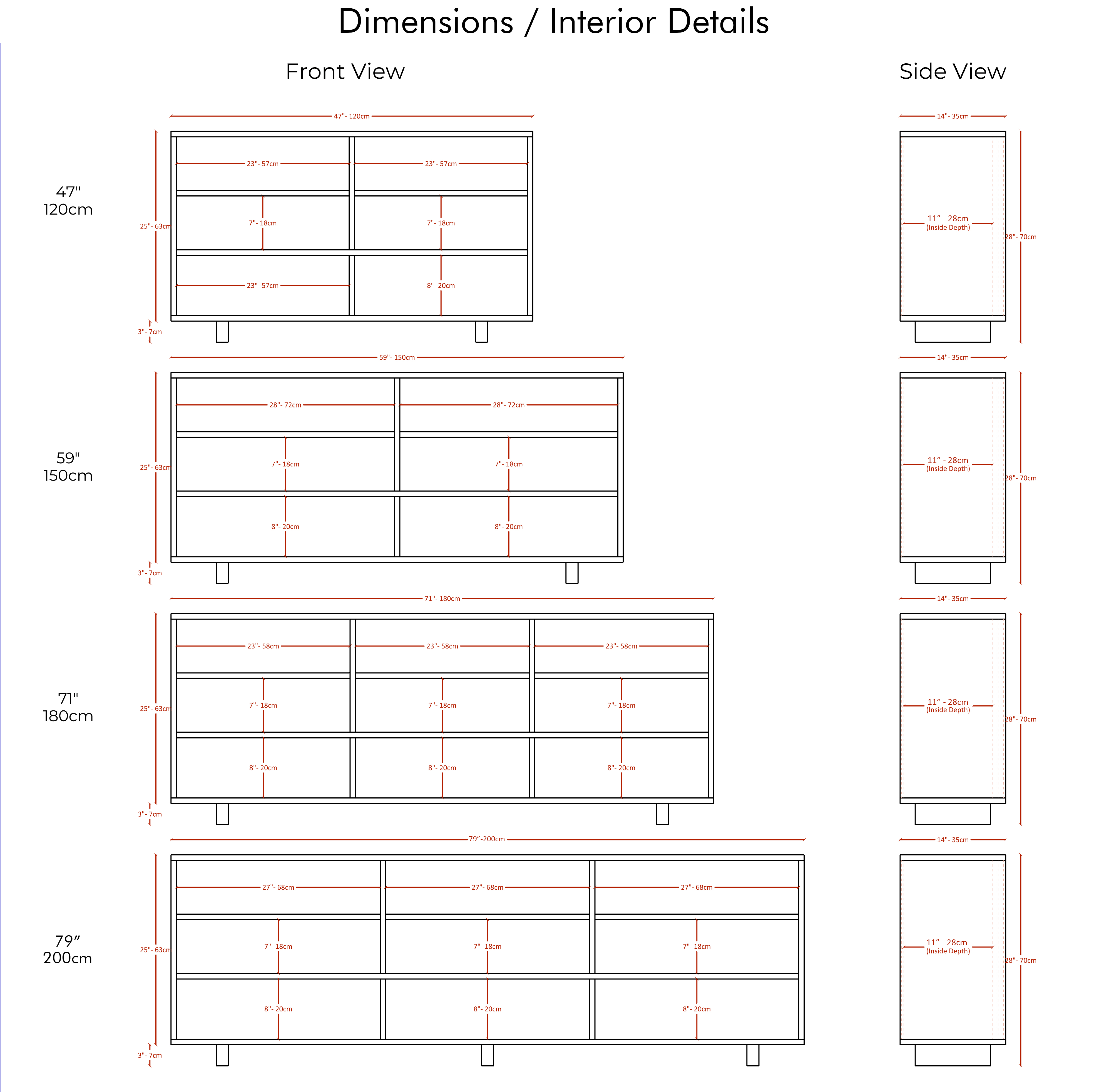 Solid Wood Sideboard M4