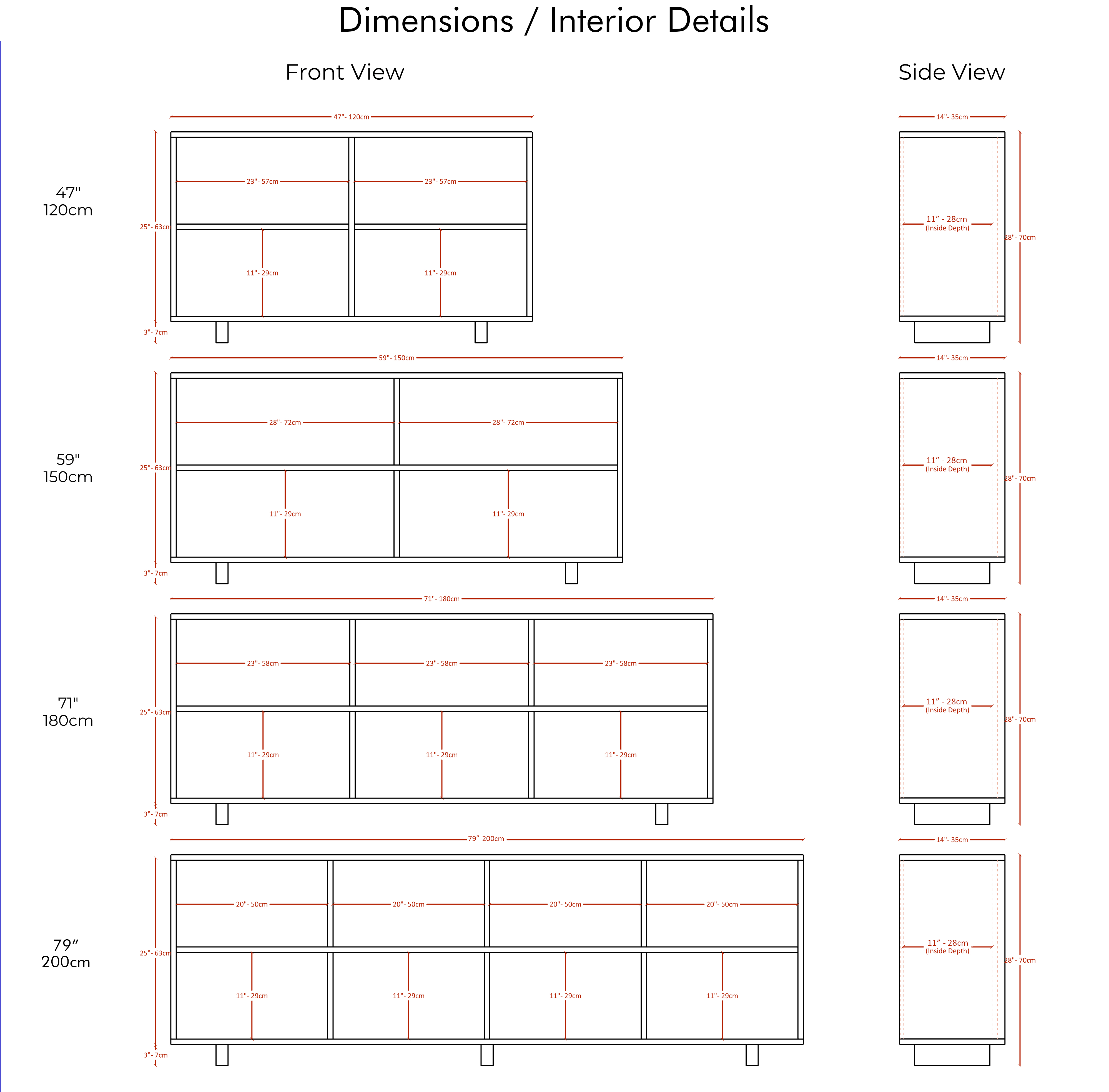 Solid Wood Sideboard M6