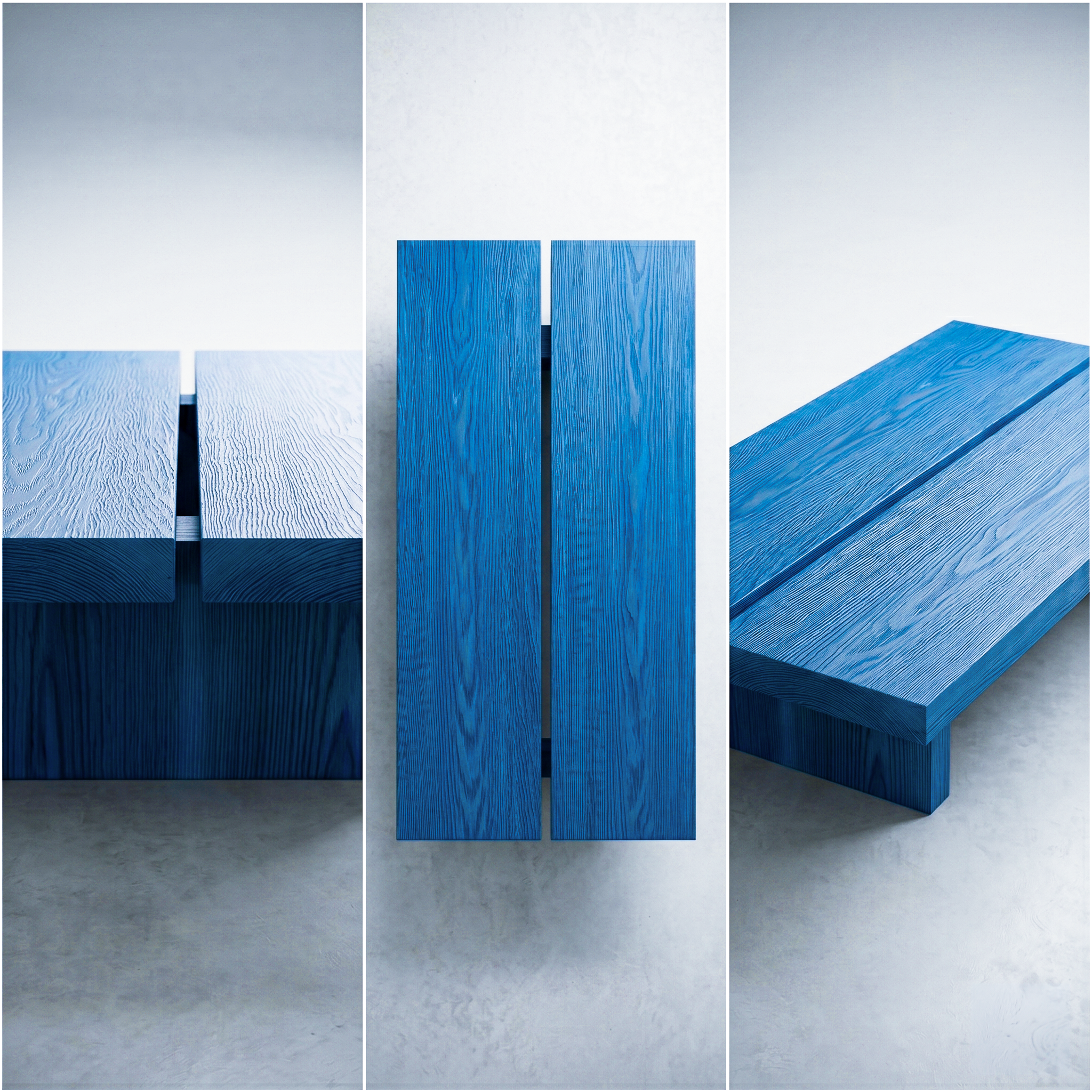 Japandi Coffee Table OS-A - BLUE EDITION