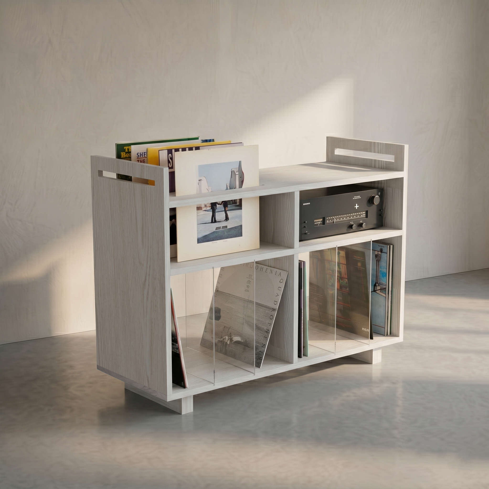 Vinyl Record Display & Turntable Stand