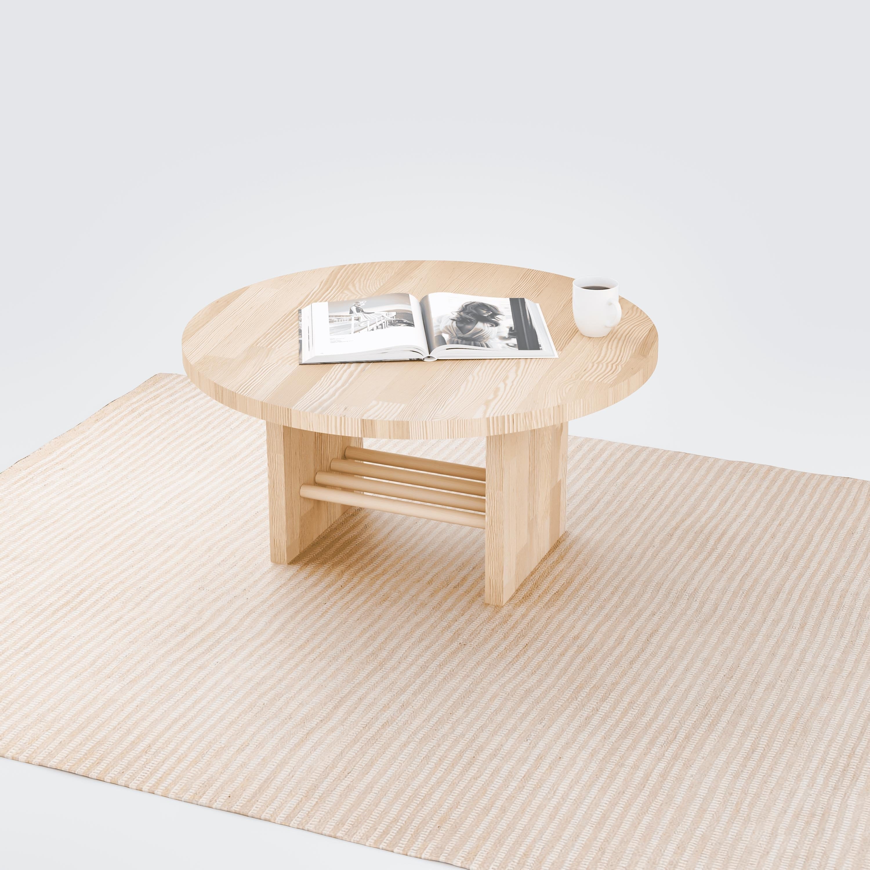 Round Coffee Table (With Sticks)