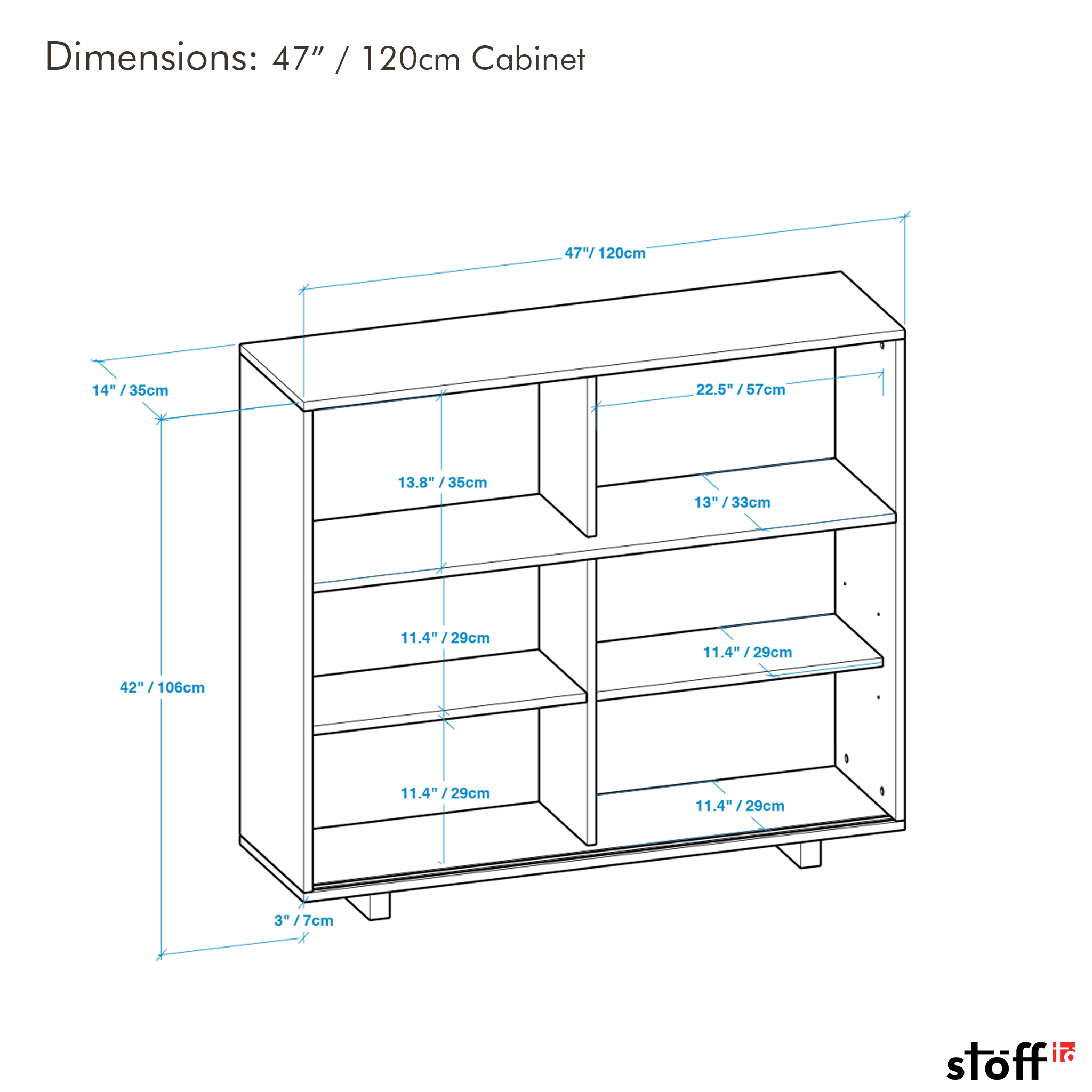 Solid Wood High Sideboard