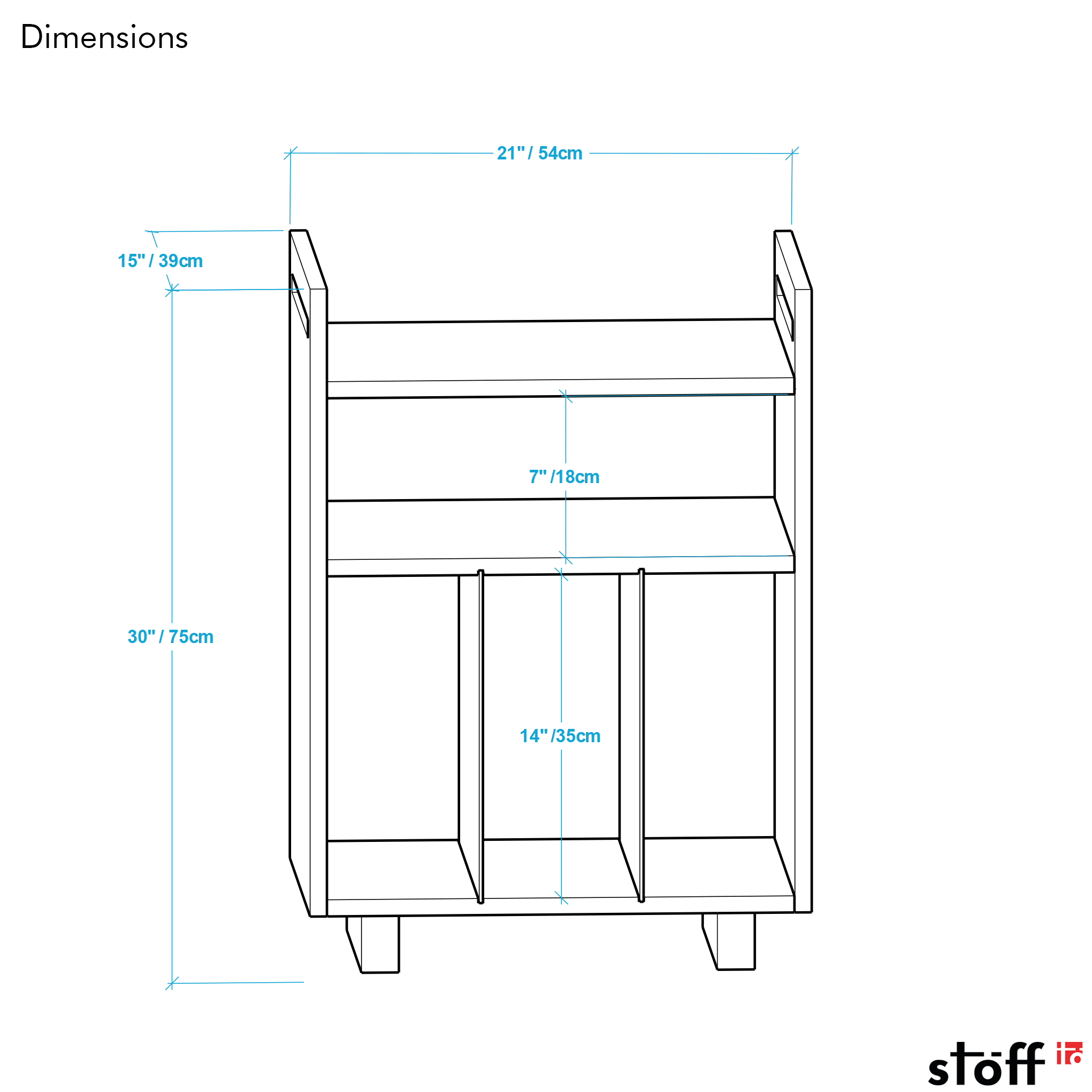 Record Player Stand & Record Display Stand