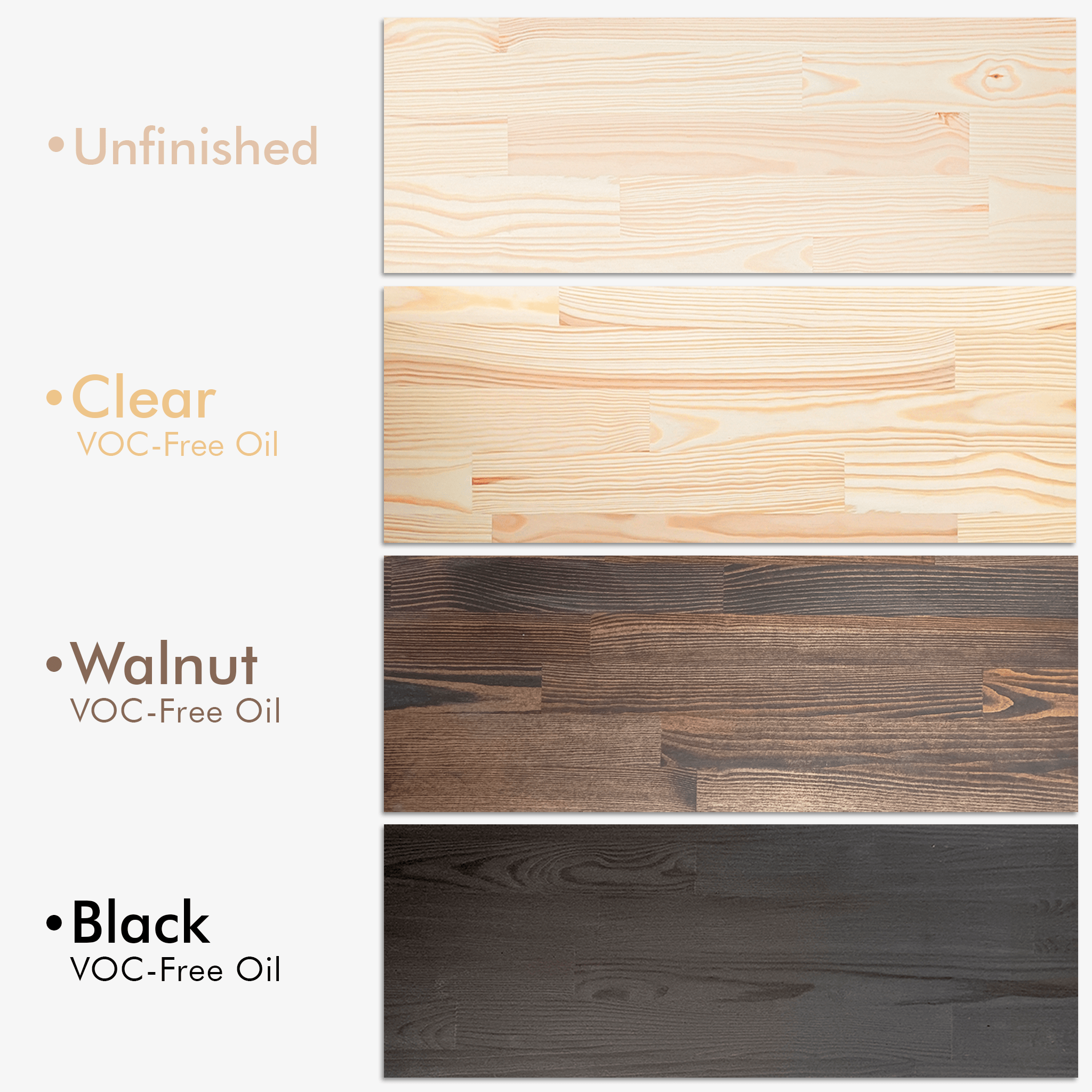 Solid Wood 3-Tier Shelving Unit