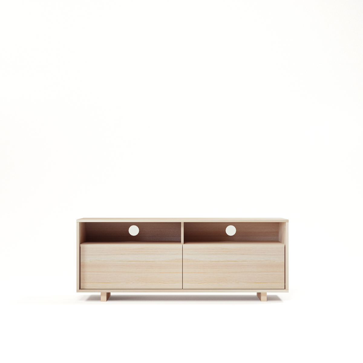 Meuble TV et console multimédia en bois massif M7