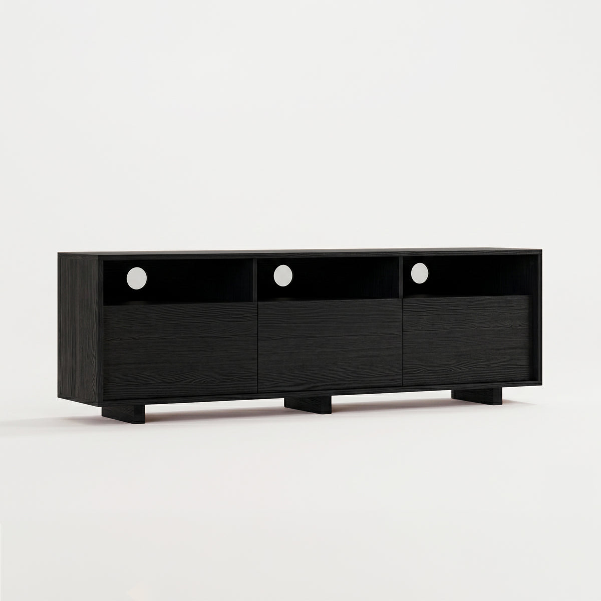 Meuble TV et console multimédia en bois massif M7